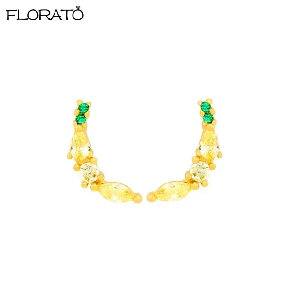 925 Sterling Silver Needle Cute Cherr/Strawberry Fruit Pendant Earrings for Women New Zircon Earrings for Girls Jewelry Gift - Image 17