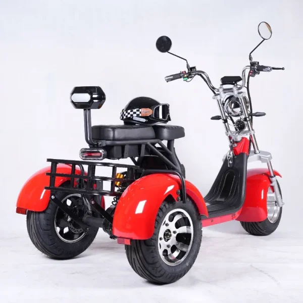 US Warehouse Hot Selling 3 Wheels Fat Tire Tricycle 60v 1500w/2000w/3000w 3 Wheel Electric Scooter for Adult