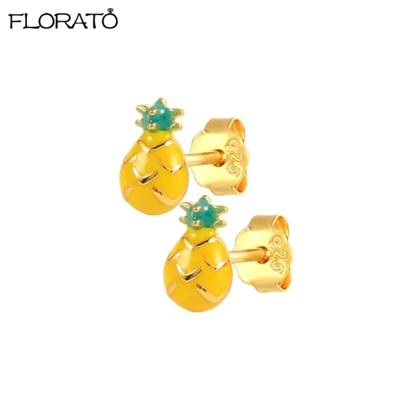 925 Sterling Silver Needle Cute Cherr/Strawberry Fruit Pendant Earrings for Women New Zircon Earrings for Girls Jewelry Gift - Image 10