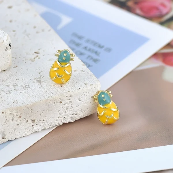 925 Sterling Silver Needle Cute Cherr/Strawberry Fruit Pendant Earrings for Women New Zircon Earrings for Girls Jewelry Gift - Image 36