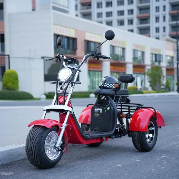 US Warehouse Hot Selling 3 Wheels Fat Tire Tricycle 60v 1500w/2000w/3000w 3 Wheel Electric Scooter for Adult - Image 8