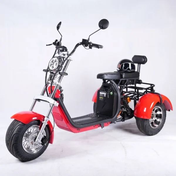 US Warehouse Hot Selling 3 Wheels Fat Tire Tricycle 60v 1500w/2000w/3000w 3 Wheel Electric Scooter for Adult - Image 2