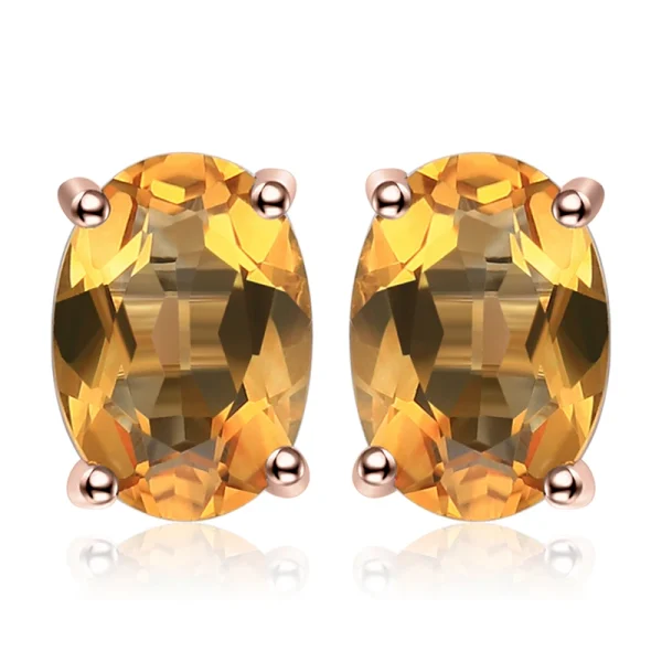 JewelryPalace Natural Garnet Amethyst Citrine Peridot Blue Topaz 925 Sterling Silver Stud Earrings for Women Gemstone Jewelry - Image 21