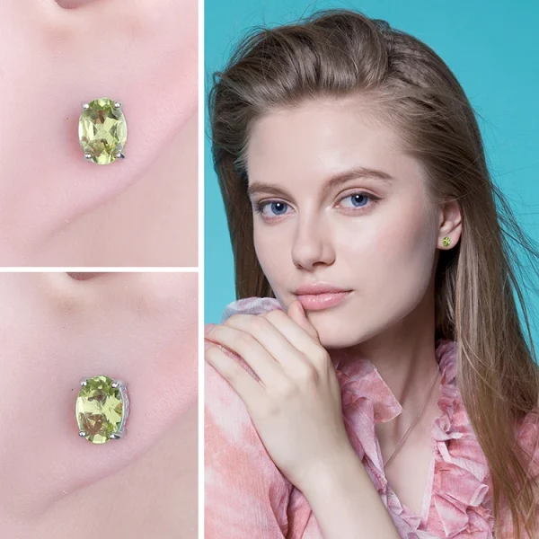 JewelryPalace Natural Garnet Amethyst Citrine Peridot Blue Topaz 925 Sterling Silver Stud Earrings for Women Gemstone Jewelry - Image 37