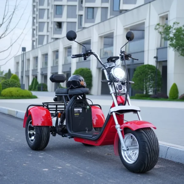US Warehouse Hot Selling 3 Wheels Fat Tire Tricycle 60v 1500w/2000w/3000w 3 Wheel Electric Scooter for Adult - Image 7