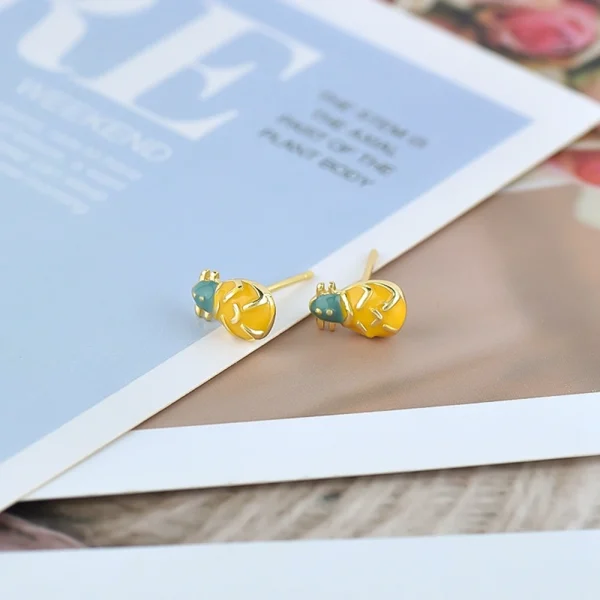 925 Sterling Silver Needle Cute Cherr/Strawberry Fruit Pendant Earrings for Women New Zircon Earrings for Girls Jewelry Gift - Image 35