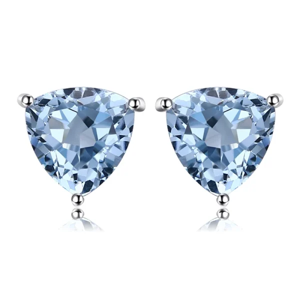 JewelryPalace Natural Garnet Amethyst Citrine Peridot Blue Topaz 925 Sterling Silver Stud Earrings for Women Gemstone Jewelry - Image 25
