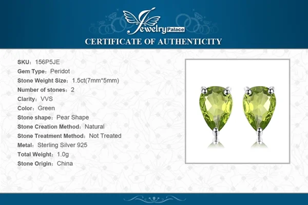 JewelryPalace Natural Garnet Amethyst Citrine Peridot Blue Topaz 925 Sterling Silver Stud Earrings for Women Gemstone Jewelry - Image 51