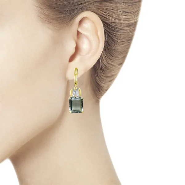 natural green amethyst quartz gemstone jewelry set Ring Necklaces and earrings 925 silver fine jewelry for women with gift box - Image 24