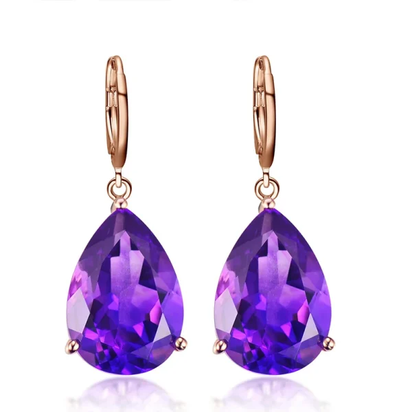 JoiasHome  925 Silver Women Jewelry Set Purple amethyst Gemstone Women Earrings Necklace Bracelet Retro Fine Engagment Jewelry - Image 8