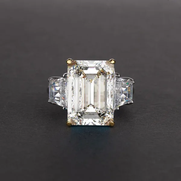 Wong Rain Vintage 925 Sterling Silver Emerald Cut Lab Sapphire Gemstone Wedding Engagement Ring Fine Jewelry Wholesale - Image 14