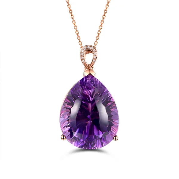 JoiasHome  925 Silver Women Jewelry Set Purple amethyst Gemstone Women Earrings Necklace Bracelet Retro Fine Engagment Jewelry - Image 9