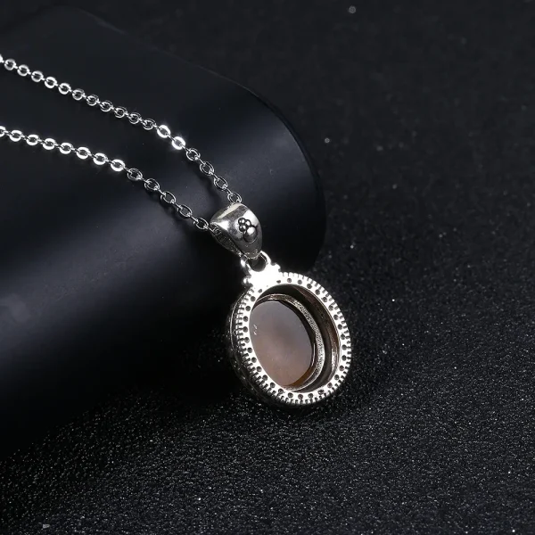 925 Sterling Silver Natural Rhodochrosite Pendants Necklace Tiger Eye Necklace Silver Pendants 925 With Chain For Women Men - Image 22