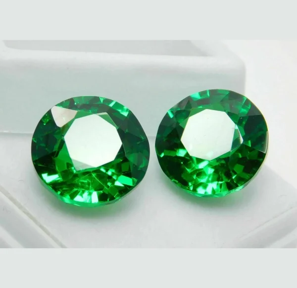 Natural cutting Tsavorite Round YAG Shape Hand-cut Gemstone VVS1 for Jewelry Rings Earrings Making gemstones - Image 3