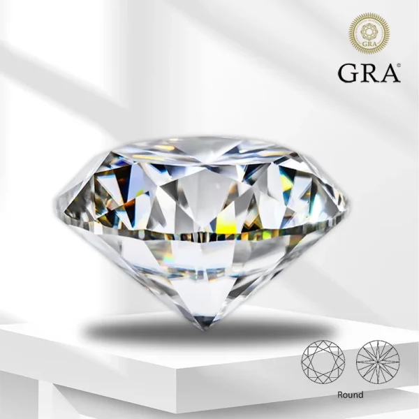 Moissanite Stone Wholesale D Color Round Cut 0.1CT-12CT for Jewelry Making with GRA Report beads for jewelry making - Image 10